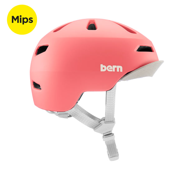 Bern Nino 2.0 MIPS Kids Bike Helmet - Matte Grapefruit