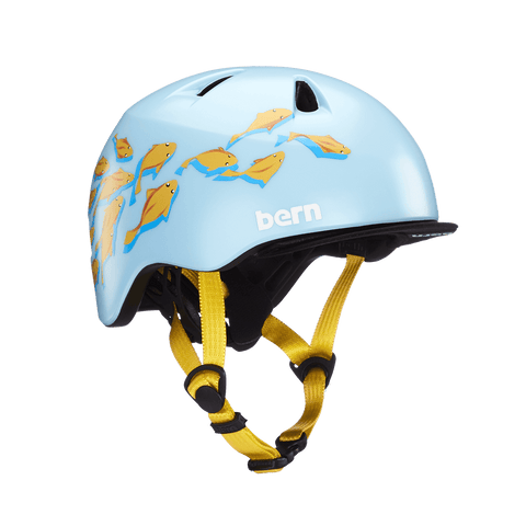 Bern Tigre Kids Bike Helmet Blue Goldfish - Front